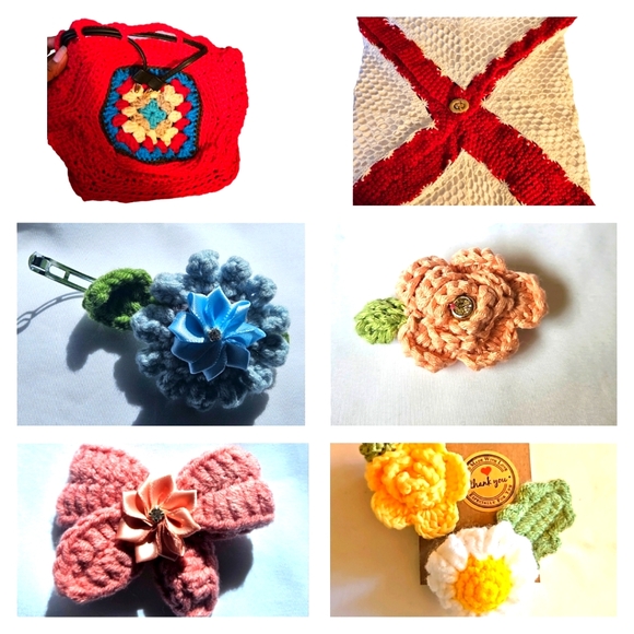 Notification Live Show Hand Crafted Upcycled Art Handmade Crochet Hablo Español - Picture 11 of 17